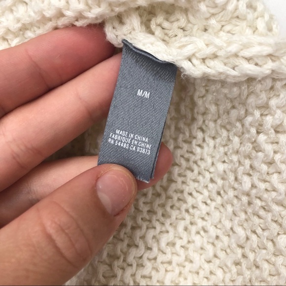 American Eagle | Cream Knit Tank Top Sz Med - Picture 4 of 7